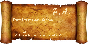 Perlmutter Anna névjegykártya